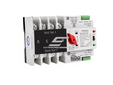 Modulinis rezervinis automatinis galios perjungiklis generatoriams | elektros energijos nepertraukiamam tiekimui | 4P | 125A | 380V | DIN Modulinis rezervinis automatinis galios perjungiklis generatoriams | elektros energijos nepertraukiamam tiekimui | 4P | 125A | 380V | DIN