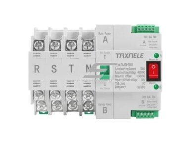 Modulinis rezervinis automatinis galios perjungiklis generatoriams | nepertraukiamam elektros energijos tiekimui | 4P | 100A | 400V | DIN Modulinis rezervinis automatinis galios perjungiklis generatoriams | nepertraukiamam elektros energijos tiekimui | 4P | 100A | 400V | DIN