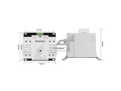Panelinis rezervinis automatinis galios perjungiklis generatoriams | nepertraukiamam elektros energijos tiekimui | 2P | 63A | 230V 1 Panelinis rezervinis automatinis galios perjungiklis generatoriams | nepertraukiamam elektros energijos tiekimui | 2P | 63A | 230V 1