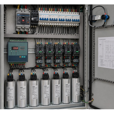 Reactive Power Automatic Compensation Controller | Intelligent Capacitor Bank Control | 400V | 12 Steps | LED Display | cosφ Control 1 Reactive Power Automatic Compensation Controller | Intelligent Capacitor Bank Control | 400V | 12 Steps | LED Display | cosφ Control 1