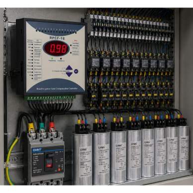 Automatic reactive power compensation controller | 16 steps | 400V | power factor control | for automatic control of capacitor banks 1 Automatic reactive power compensation controller | 16 steps | 400V | power factor control | for automatic control of capacitor banks 1