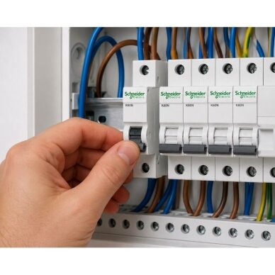 Moodulkaitselüliti | 1P | 2A | C-karakteristik | 6kA | DIN | MCB | Schneider Electric | K60N | Acti9 | A9K02102 2