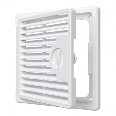 Revizijas lūka ar restēm | 150x150mm | virsapmetuma montāža | balta | plastmasa | RDL1515 1 Revizijas lūka ar restēm | 150x150mm | virsapmetuma montāža | balta | plastmasa | RDL1515 1
