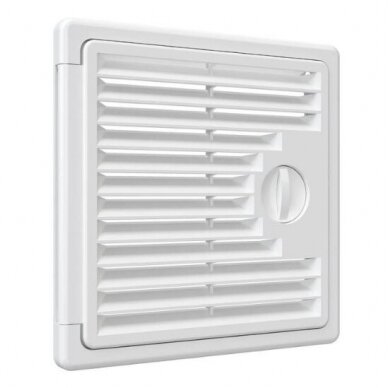 Revizijas lūka ar restēm | 150x150mm | virsapmetuma montāža | balta | plastmasa | RDL1515