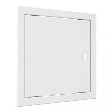Inspection hatch door | 168x168x24mm | with handle and flange | white | plastic | RDL1515R 1 Inspection hatch door | 168x168x24mm | with handle and flange | white | plastic | RDL1515R 1