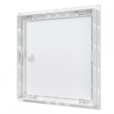 Inspection hatch door | 168x168x24mm | with handle and flange | white | plastic | RDL1515R 2 Inspection hatch door | 168x168x24mm | with handle and flange | white | plastic | RDL1515R 2