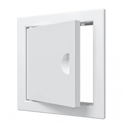 Revideerimisluuk-uks | 122x122x24mm | käepideme ja äärikuga | valge | plastik | RDL1010R Revideerimisluuk-uks | 122x122x24mm | käepideme ja äärikuga | valge | plastik | RDL1010R