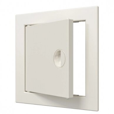 Inspection hatch door | 168x168x24mm | with handle and flange | ivory | plastic | RDL1515S Inspection hatch door | 168x168x24mm | with handle and flange | ivory | plastic | RDL1515S