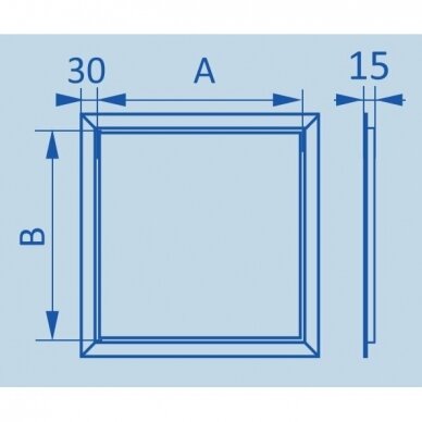Kontrollluuk-uks, avaneb vajutusega | 500x500x15mm | alumiiniumprofiil | RDL5050B 3 Kontrollluuk-uks, avaneb vajutusega | 500x500x15mm | alumiiniumprofiil | RDL5050B 3