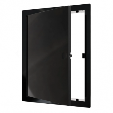 Revisiooniluuk | vajutades avatav | 222×172×24 mm | must | plastik Revisiooniluuk | vajutades avatav | 222×172×24 mm | must | plastik