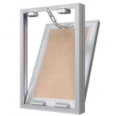 Access panel - door with push-to-open mechanism | 200x300x35mm | aluminium profile | with chain | M2030 2