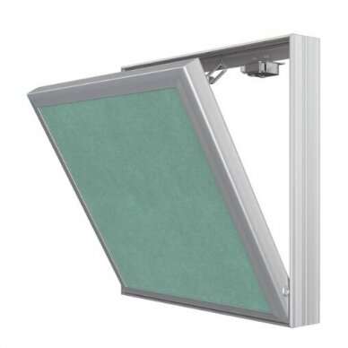 Access panel - door with push-to-open mechanism | 250x250x35mm | aluminium profile | with chain | M2525 1 Access panel - door with push-to-open mechanism | 250x250x35mm | aluminium profile | with chain | M2525 1