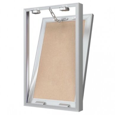 Access panel - door with push-to-open mechanism | 250x400x35mm | aluminium profile | with chain | M2540 2