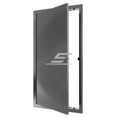 Inspection door–hatch | push-open | 424×224×24 mm | gray | plastic