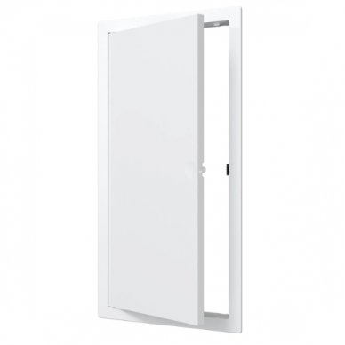 Inspection door-hatch | push-to-open | with flange | 300x150x24mm | white | plastic | RDL1530N Inspection door-hatch | push-to-open | with flange | 300x150x24mm | white | plastic | RDL1530N