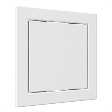 Revízijas lūka-durvis | atverama ar spiedienu | ar atloku | 168x168x24mm | balta | plastmasa | RDL1515A 1 Revízijas lūka-durvis | atverama ar spiedienu | ar atloku | 168x168x24mm | balta | plastmasa | RDL1515A 1