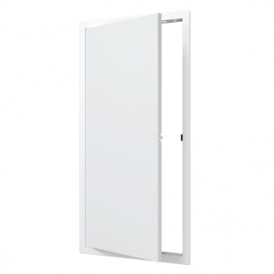 Inspection door-hatch | push-to-open | with flange | 200x400x24mm | white | plastic | RDL2040N Inspection door-hatch | push-to-open | with flange | 200x400x24mm | white | plastic | RDL2040N