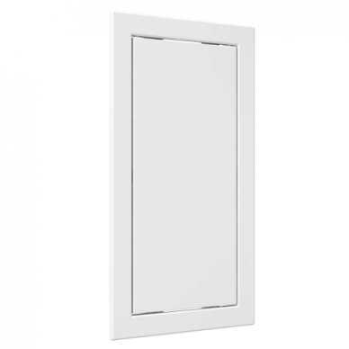 Drzwiczki rewizyjne | otwierane na klik | z kołnierzem | 318x168x24mm | białe | plastik | RDL1530A 1 Drzwiczki rewizyjne | otwierane na klik | z kołnierzem | 318x168x24mm | białe | plastik | RDL1530A 1