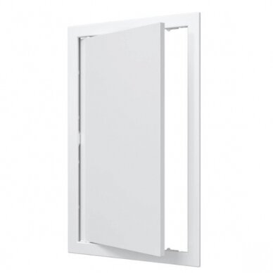 Inspection hatch door | push-to-open | with flange | 418x268x24mm | white | plastic | RDL2540A