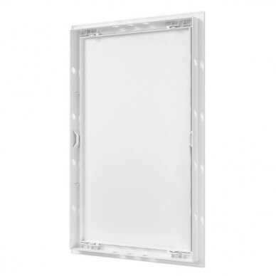 Inspection hatch door | push-to-open | with flange | 418x268x24mm | white | plastic | RDL2540A 2