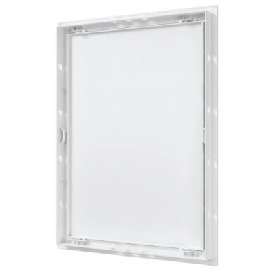 Inspection hatch door | push-to-open | with flange | 418x318x24mm | white | plastic | RDL3040A 2