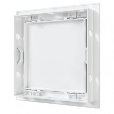Revízijas lūka-durvis | atverama ar spiedienu | ar atloku | 168x168x24mm | balta | plastmasa | RDL1515A 2 Revízijas lūka-durvis | atverama ar spiedienu | ar atloku | 168x168x24mm | balta | plastmasa | RDL1515A 2
