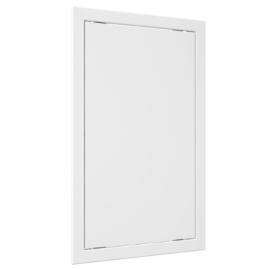 Inspection hatch door | push-to-open | with flange | 418x268x24mm | white | plastic | RDL2540A 1 Inspection hatch door | push-to-open | with flange | 418x268x24mm | white | plastic | RDL2540A 1