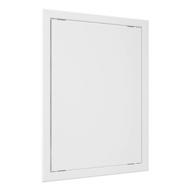 Inspection hatch door | push-to-open | with flange | 418x318x24mm | white | plastic | RDL3040A 1 Inspection hatch door | push-to-open | with flange | 418x318x24mm | white | plastic | RDL3040A 1