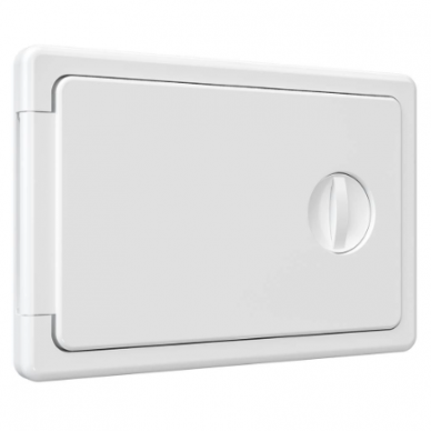 Inspection hatch door | 150x100x10mm | with handle | white | plastic | RDL1510P 1 Inspection hatch door | 150x100x10mm | with handle | white | plastic | RDL1510P 1