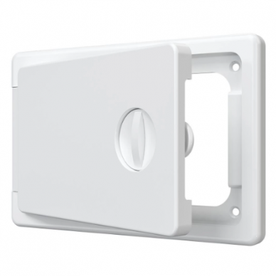 Inspection hatch door | 150x100x10mm | with handle | white | plastic | RDL1510P Inspection hatch door | 150x100x10mm | with handle | white | plastic | RDL1510P