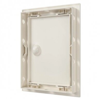 Inspection hatch door | 218x168x24mm | with handle and flange | ivory | plastic | RDL1520S 2 Inspection hatch door | 218x168x24mm | with handle and flange | ivory | plastic | RDL1520S 2