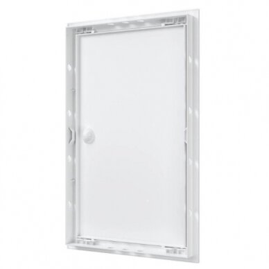 Inspection hatch door | 418x268x24mm | with handle and flange | white | plastic | RDL2540R 2