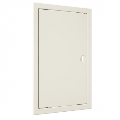 Drzwiczki rewizyjne-właz | 418x268x24mm | z uchwytem i kołnierzem | kolor kości słoniowej | plastik | RDL2540S 1