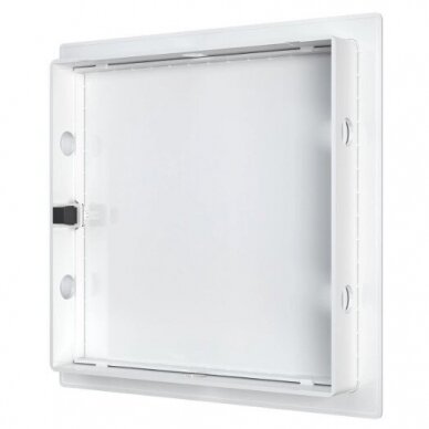 Drzwiczki rewizyjne-właz | otwierane na klik | z kołnierzem | 100x100x24mm | białe | plastik | RDL1010N 2 Drzwiczki rewizyjne-właz | otwierane na klik | z kołnierzem | 100x100x24mm | białe | plastik | RDL1010N 2