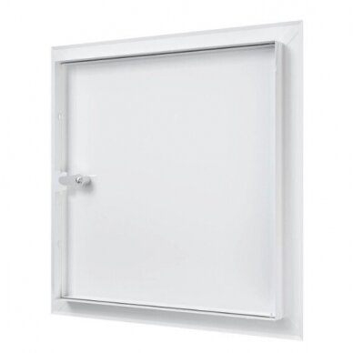 Luugiga hooldusluuk lukuga | 460x460x30mm | valge | teras | RDL4040SU 1