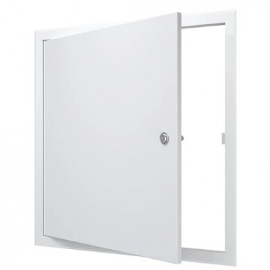 Drzwiczki rewizyjne-właz z zamkiem | 660x660x30mm | biały | stal | RDL6060SU Drzwiczki rewizyjne-właz z zamkiem | 660x660x30mm | biały | stal | RDL6060SU