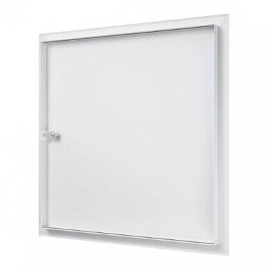 Drzwiczki rewizyjne-właz z zamkiem | 660x660x30mm | biały | stal | RDL6060SU 1 Drzwiczki rewizyjne-właz z zamkiem | 660x660x30mm | biały | stal | RDL6060SU 1
