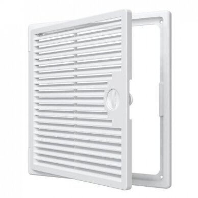 Inspection hatch with grille | 300x300mm | surface-mounted | white | plastic | RDL3030 1 Inspection hatch with grille | 300x300mm | surface-mounted | white | plastic | RDL3030 1