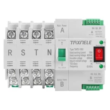 Backup automatic power switch for generators | for uninterrupted power supply | 4P | 100A | 230V Backup automatic power switch for generators | for uninterrupted power supply | 4P | 100A | 230V