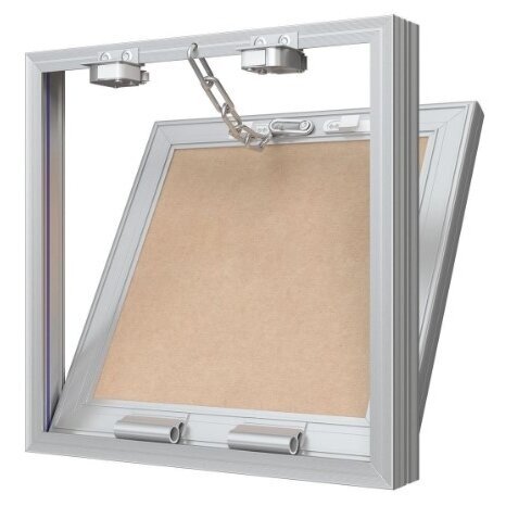 Access panel - door with push-to-open mechanism | 250x250x35mm | aluminium profile | with chain | M2525 2 Access panel - door with push-to-open mechanism | 250x250x35mm | aluminium profile | with chain | M2525 2