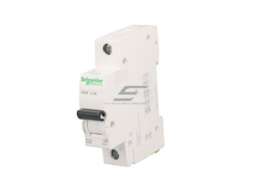 Modulinis automatinis jungiklis | 1P | 2A | C | 6kA | DIN | MCB | Schneider Electric | K60N | Acti9 | A9K02102 1