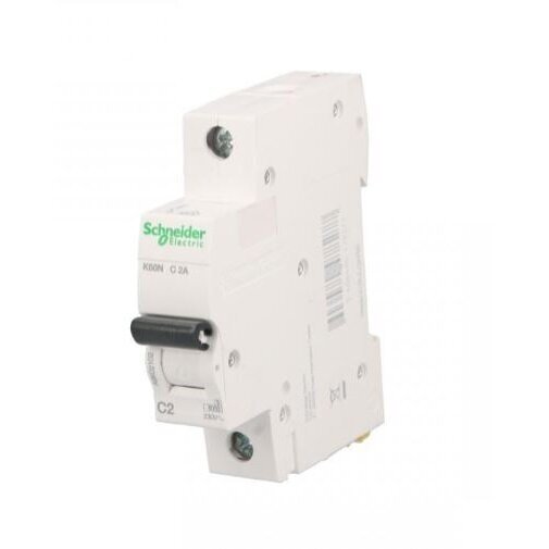 Moodulkaitselüliti | 1P | 2A | C-karakteristik | 6kA | DIN | MCB | Schneider Electric | K60N | Acti9 | A9K02102 1 Moodulkaitselüliti | 1P | 2A | C-karakteristik | 6kA | DIN | MCB | Schneider Electric | K60N | Acti9 | A9K02102 1
