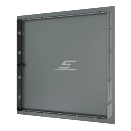 Inspection door–hatch | push-open | 327×327×24 mm | gray | plastic   2