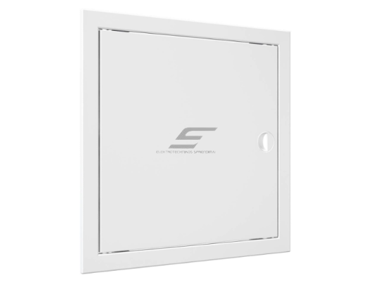 Revizinės durelės-liukas | su rankenėle ir flanšu | 318x318x24mm | baltos | plastikas | RDL3030R 1 Revizinės durelės-liukas | su rankenėle ir flanšu | 318x318x24mm | baltos | plastikas | RDL3030R 1