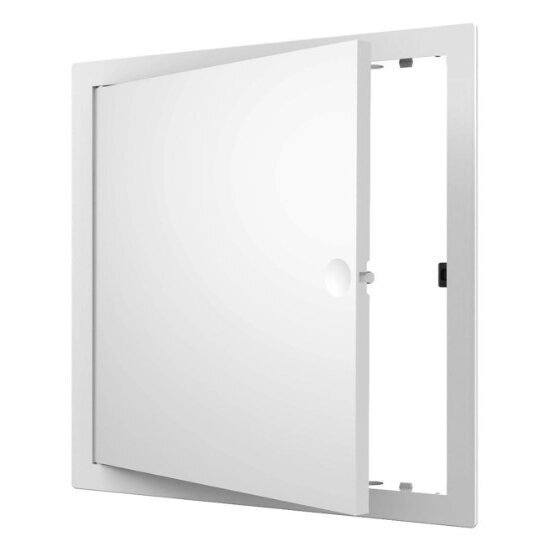 Inspection door-hatch | push-to-open | with flange | 200x200x24mm | white | plastic | RDL2020N