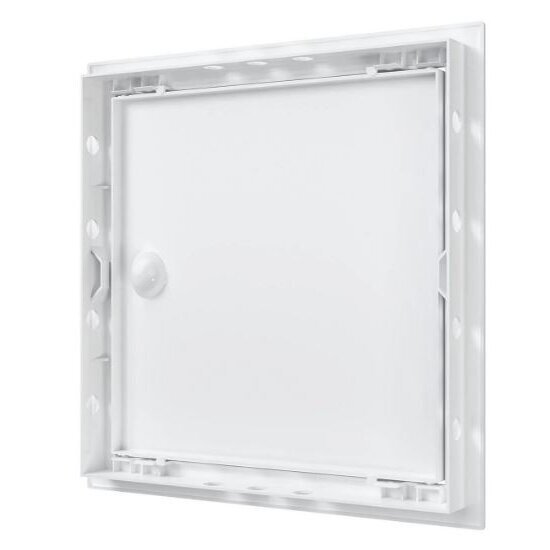 Inspection hatch door | 168x168x24mm | with handle and flange | white | plastic | RDL1515R 2 Inspection hatch door | 168x168x24mm | with handle and flange | white | plastic | RDL1515R 2