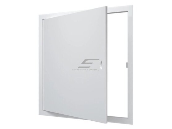 Revizinės durelės-liukas su rankenėle | 660x660x30mm | balta | plienas | RDL6060M Revizinės durelės-liukas su rankenėle | 660x660x30mm | balta | plienas | RDL6060M