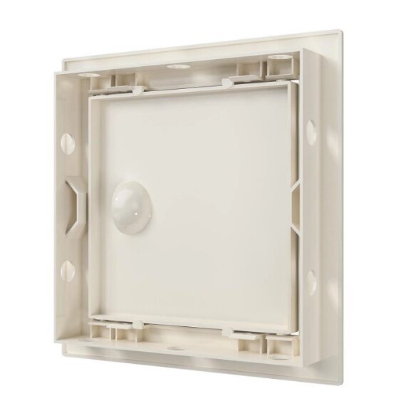 Inspection hatch door | 168x168x24mm | with handle and flange | ivory | plastic | RDL1515S 2 Inspection hatch door | 168x168x24mm | with handle and flange | ivory | plastic | RDL1515S 2