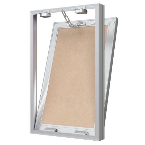 Access panel - door with push-to-open mechanism | 250x400x35mm | aluminium profile | with chain | M2540 2 Access panel - door with push-to-open mechanism | 250x400x35mm | aluminium profile | with chain | M2540 2