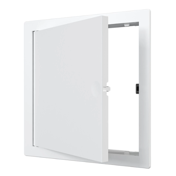 Drzwiczki rewizyjne-właz | otwierane na klik | z kołnierzem | 100x100x24mm | białe | plastik | RDL1010N Drzwiczki rewizyjne-właz | otwierane na klik | z kołnierzem | 100x100x24mm | białe | plastik | RDL1010N